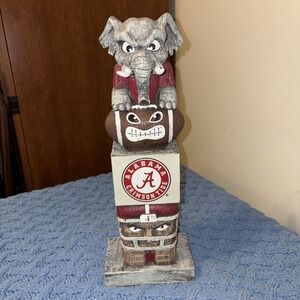 Alabama Crimson Tide NCAA Garden Statue Mascot Tiki Tiki Totem